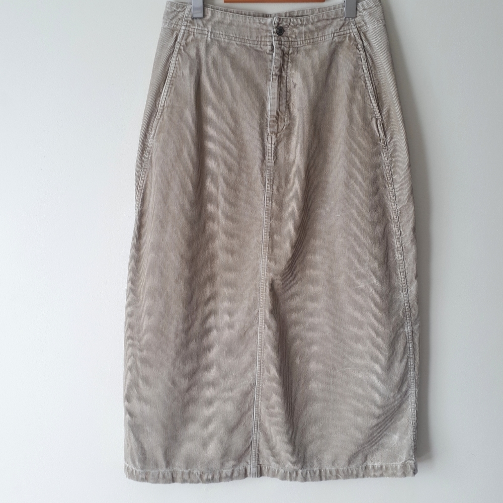 Corduroy Midi Skirt
